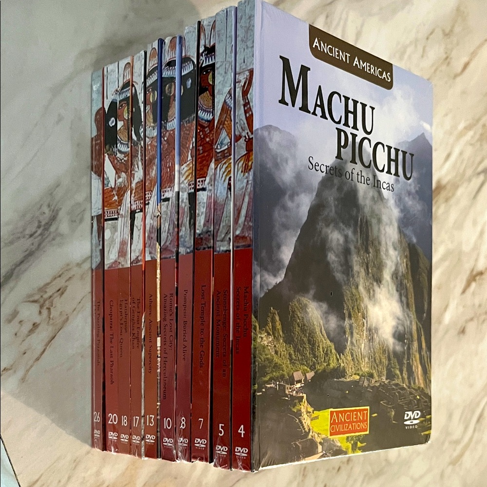 New/Sealed Ancient Civilizations Book/DVD Sets